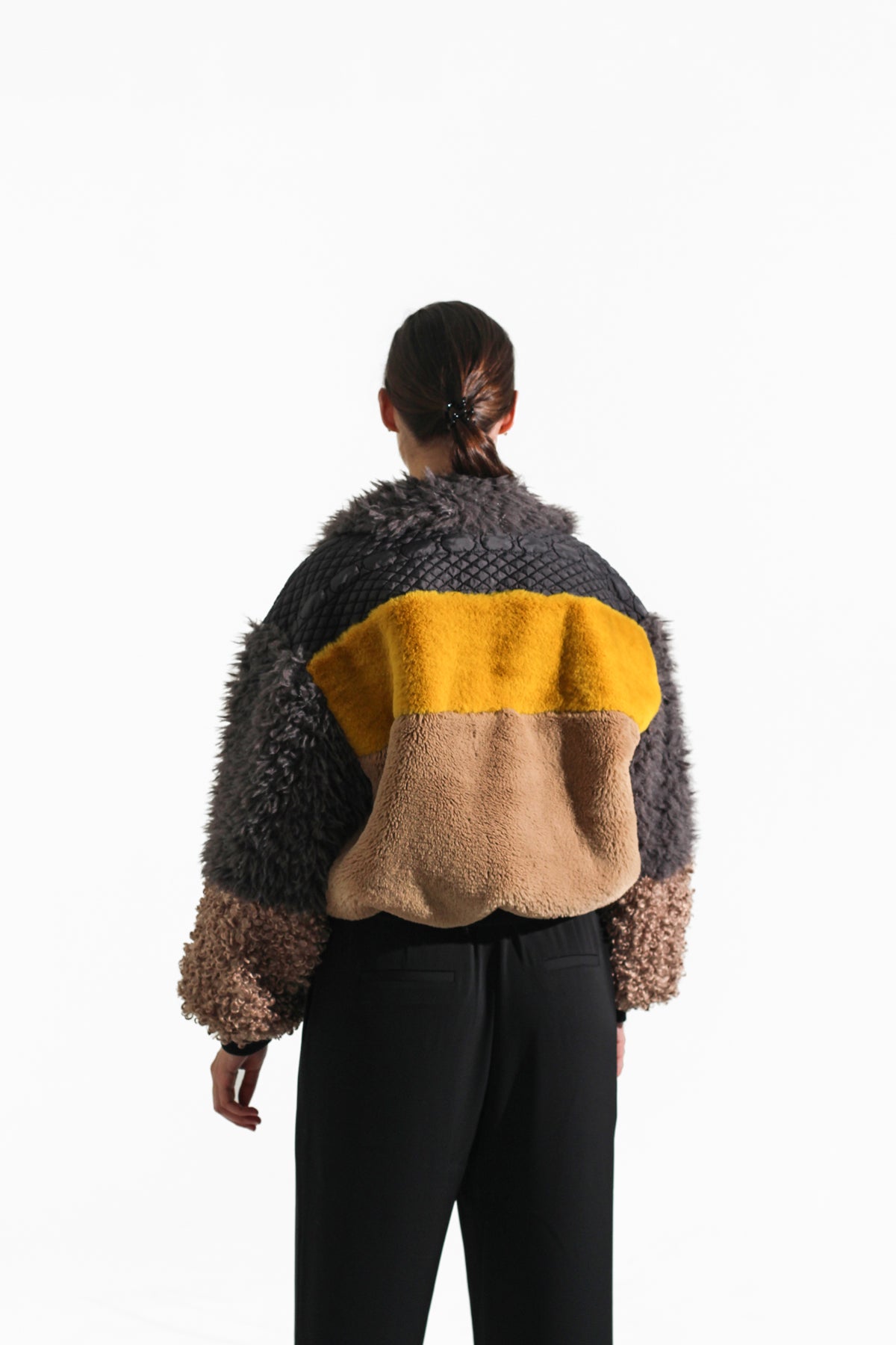 Faux-fur bomber