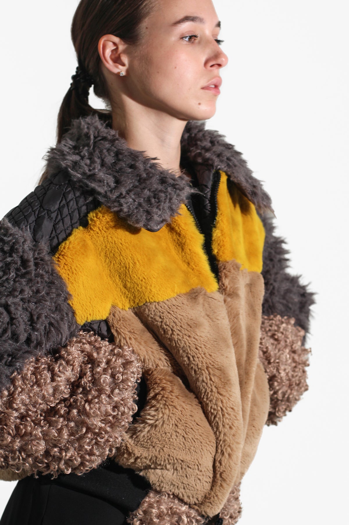 Faux-fur bomber