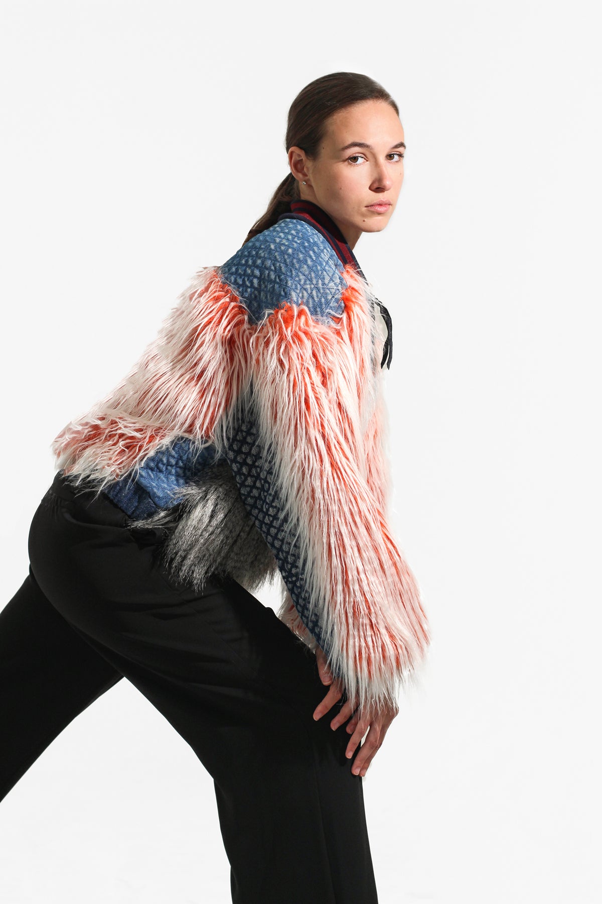Faux-fur bomber