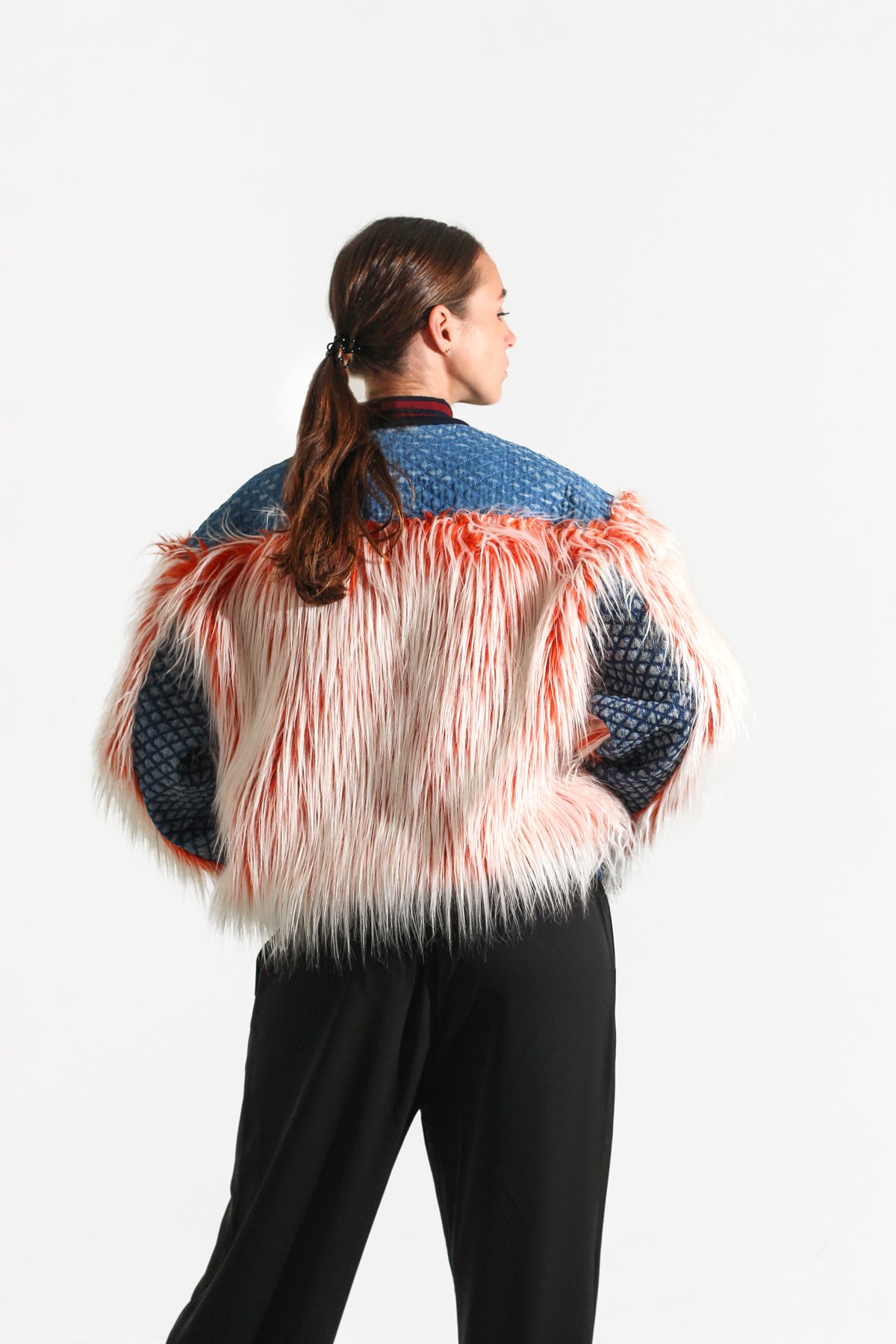 Faux-fur bomber
