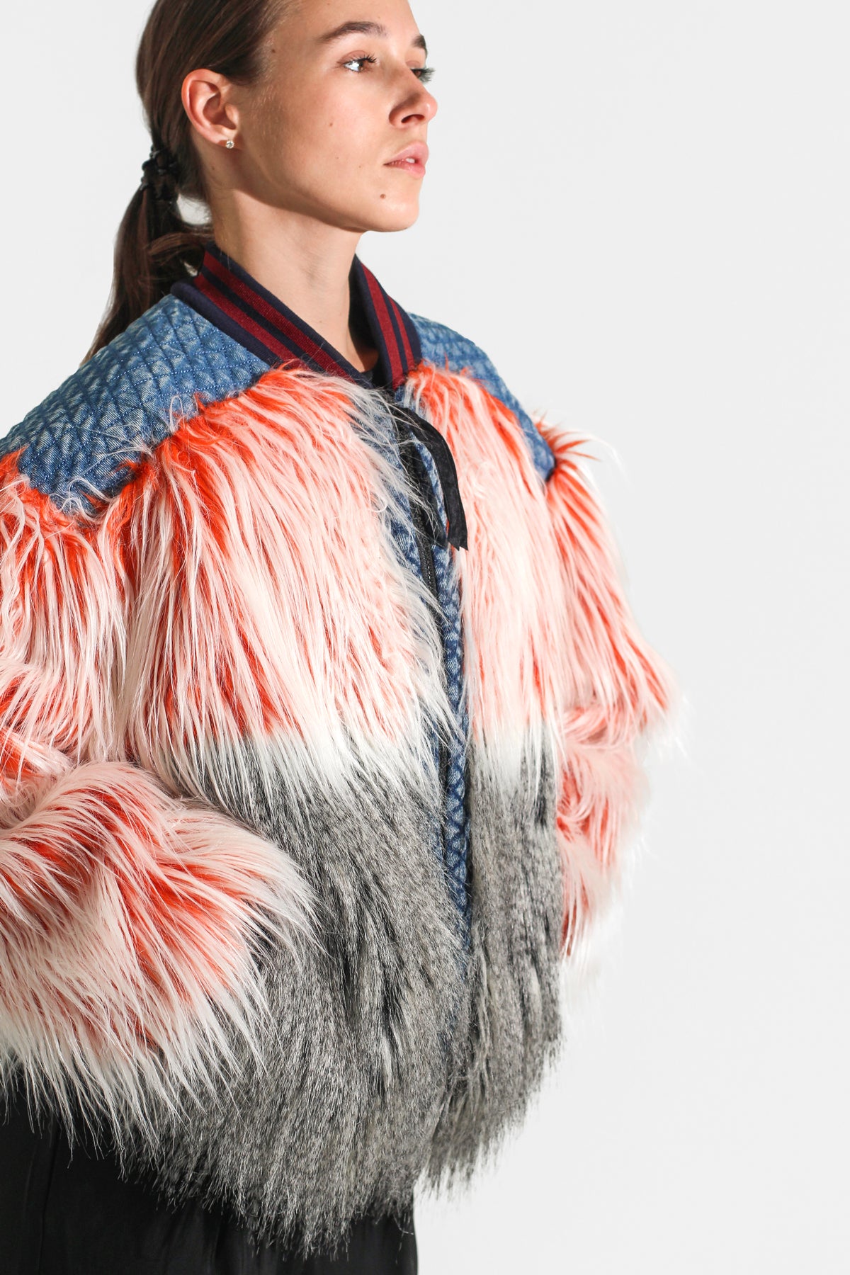Faux-fur bomber