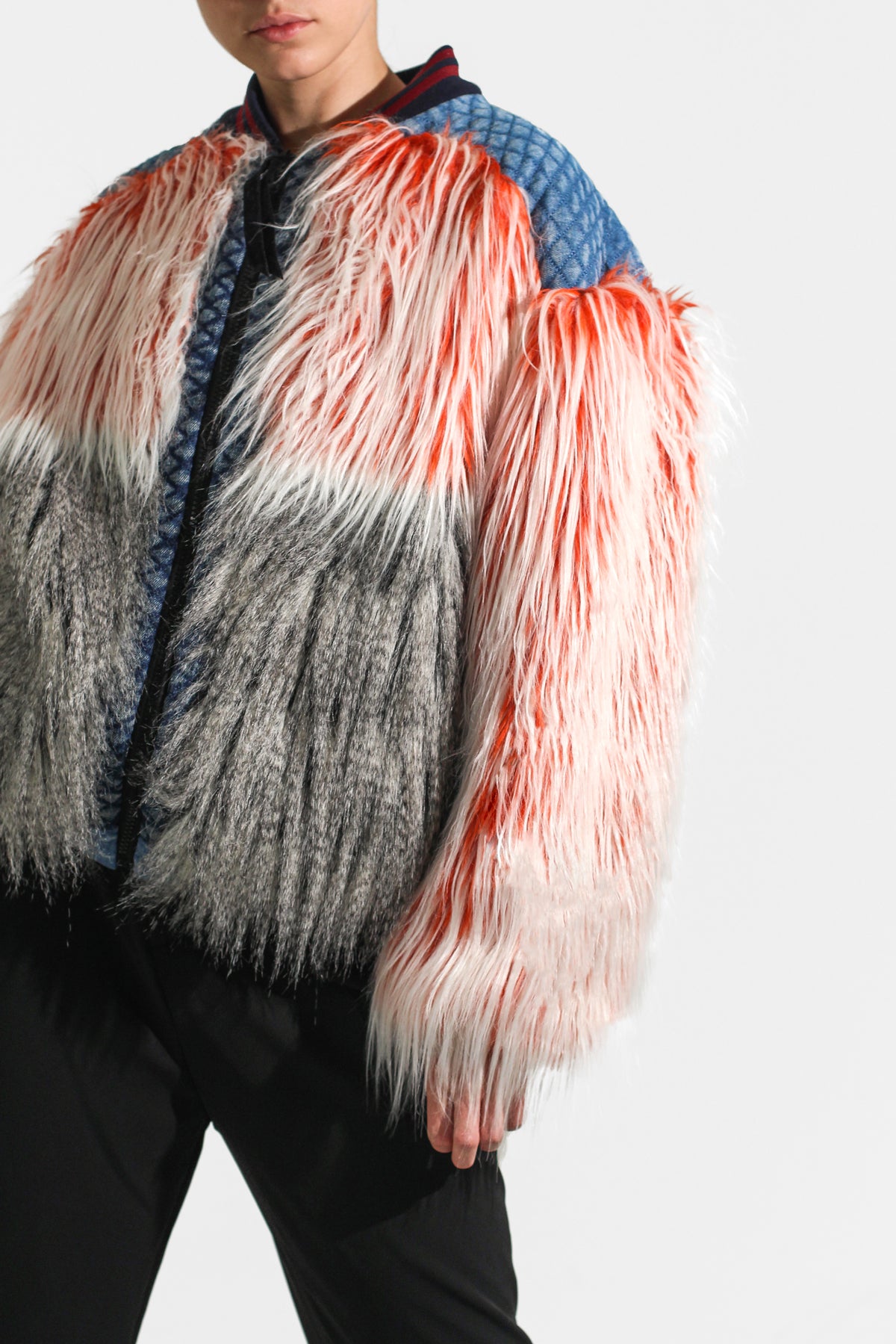 Faux-fur bomber