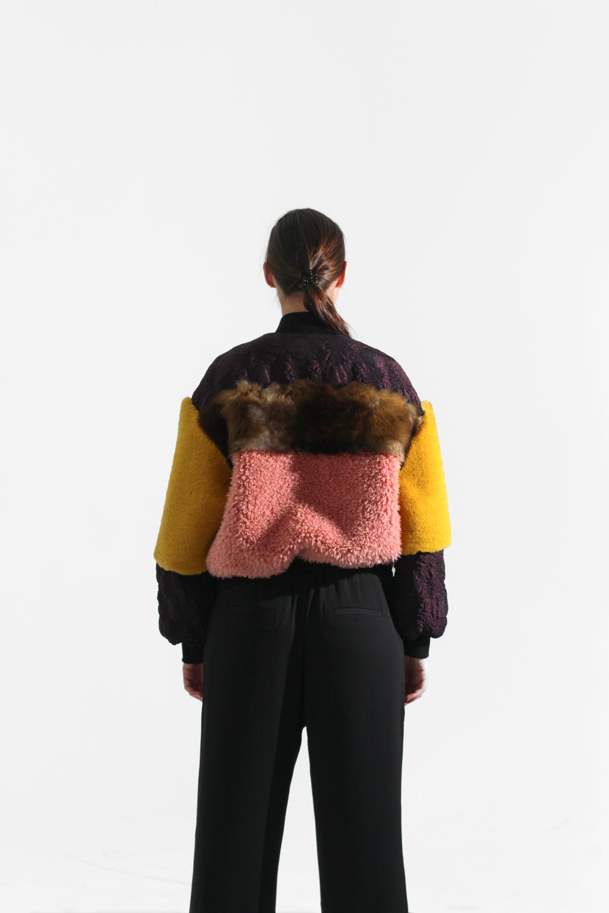 Faux-fur bomber