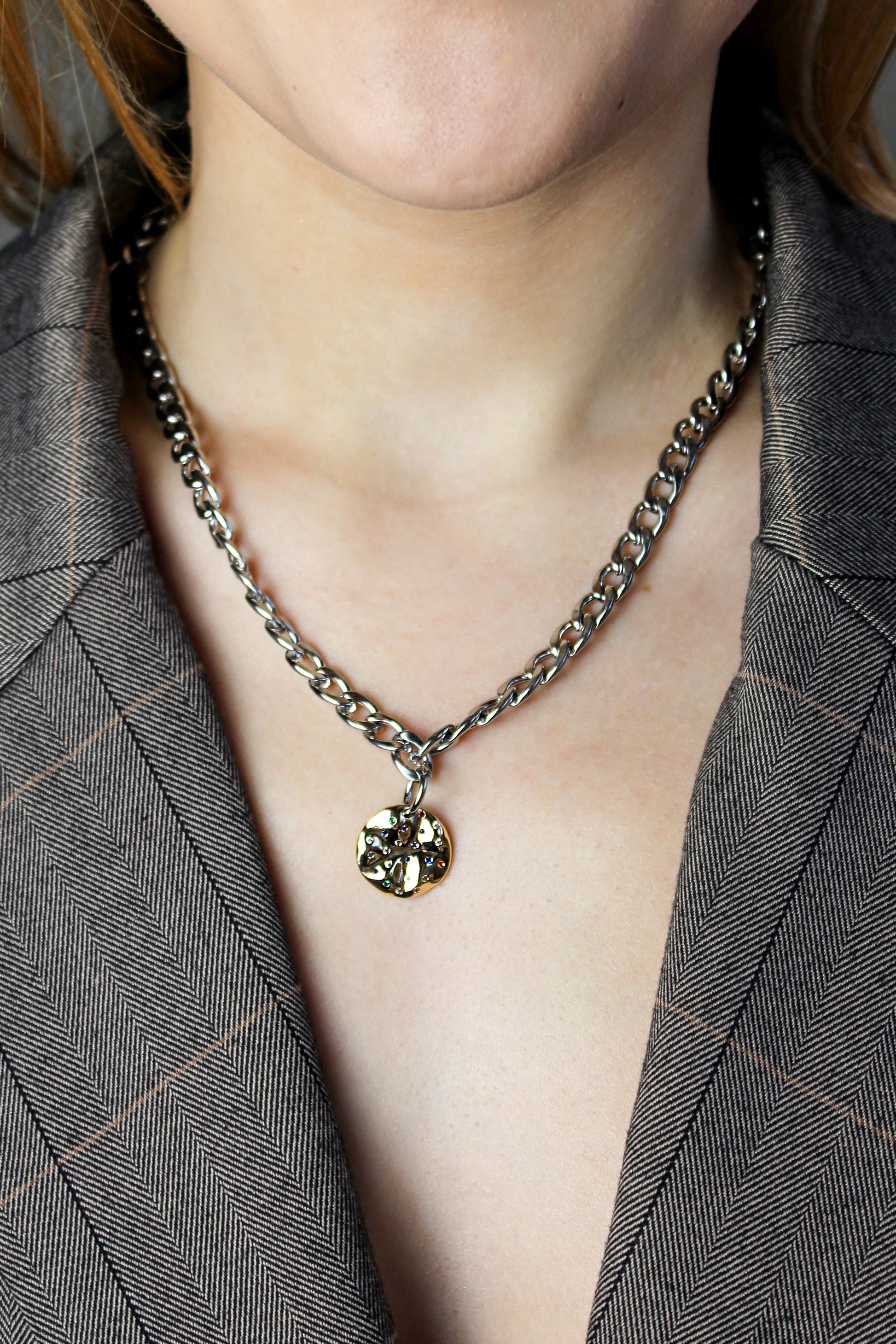 necklace with Gold Pedant