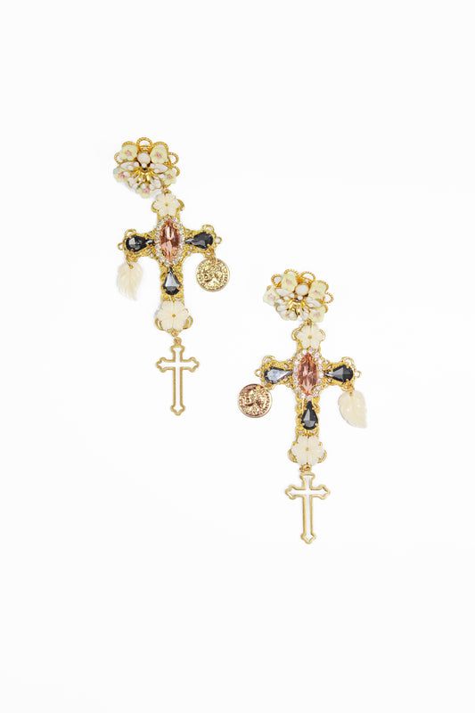 Crystals Baroque Style Earrings